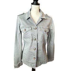 Knox Rose Light Gray Utility Jacket